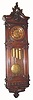 C.1885, German, Gustav Becker, 2nd Baroque, 3-Wt Grand Sonnerie, with original matched dial center, weights and pendulum /etched pattern. 