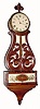 C.1825, Boston Area Lyre Clock, weight driven, with restoration. 