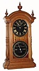 C.1880, Southern Calendar Clock Co., ÓFASHION No. 6Ò, black dial , long pendulum double dial calendar clock. 