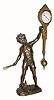 C.1905, German, Junghans, ÓBatboyÒ bronzed spelter, swinging mystery timepiece. 