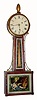 C.1830, Massachusetts or New Hampshire 8-day weight banjo /patent timepiece, unsigned. 