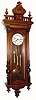 C.1890, German, 3-Wt Vienna Regulator, rod strike, in a walnut case with new top. 