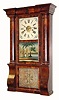 C.1845, Forestville ManufÕg Co, (J. C. Brown) Bristol, Ct, USA, column and cornice, 2-wt, 8-day time and strike mahogany clock. 