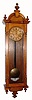 C.1900, Ansonia Clock Co., ÓCAPITALÒ, oak cased, double spring, time only wall clock. 
