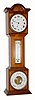 C.1900, Swiss, Mini Tall Case Clock and Barometer. 