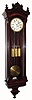 C.1860, Austrian, Transitional or Late Biedermeier 3-weight grand sonnerie wall clock. 