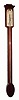 C.1910, English, I. Blatt, Brighton, stick or mercury barometer, restored. 