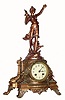 C.1904, Ansonia Clock Co., ÒOlympia and #1173Ó figural clock, 8-day time and strike. 