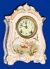C.1910 Ansonia Clock Co., ÒLa RodaÓ, 8-day time and strike porcelain mantel clock. 