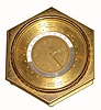 C.1960, Swiss, 8-day World Time table timepiece.