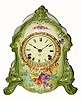 C.1914 Ansonia Clock Co., Royal Bonn, ÒLa RamblaÓ, 8-day time/strike porcelain mantel clock. 