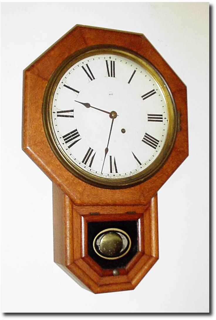 C.1885, Seth Thomas, 12-Inch Drop Octagon — Antique Clocks Price Guide