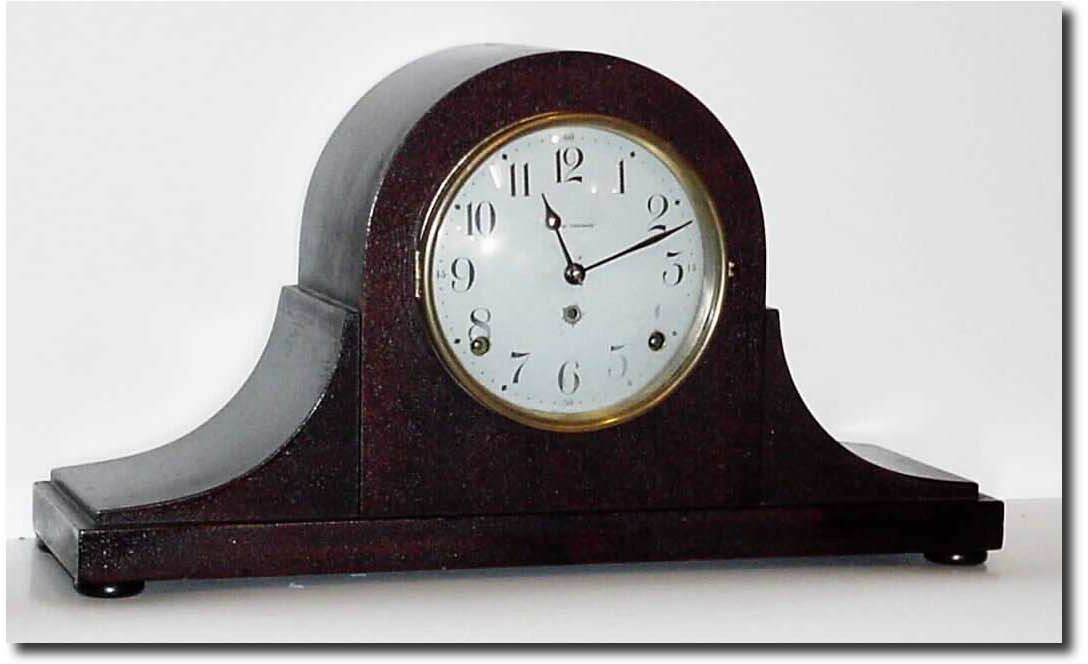 C.1920, Seth Thomas Mahogany Tambour clock in good original condition. — Antique Clocks Price Guide