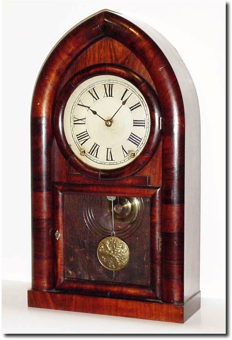 C.1890, E.N. Welch "9 Inch Drop Octagon' in rosewood and in good restored condition. — Antique Clocks Price Guide