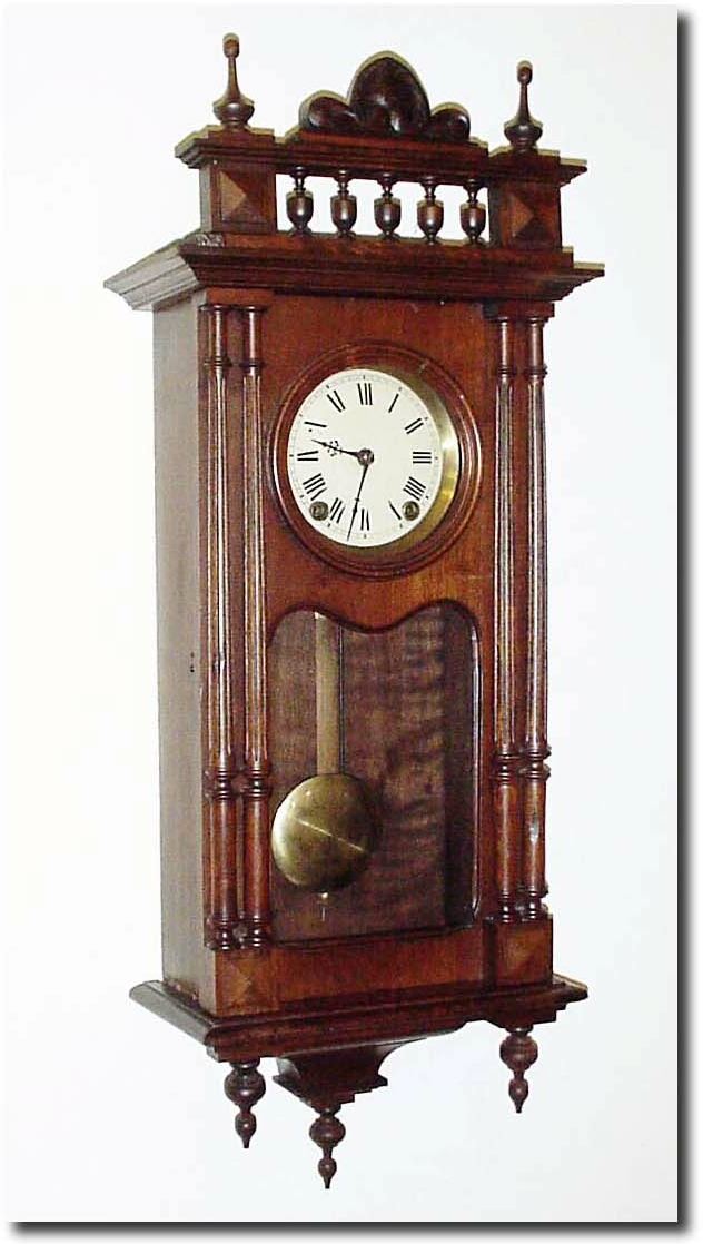 C.1900, French, Small Morbier Wall Clock in complete condition. — Antique Clocks Price Guide
