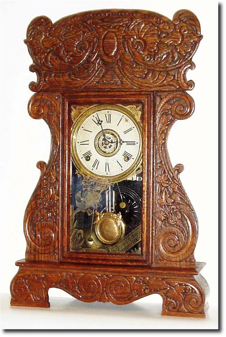 C.1900, Wm.L. Gilbert "Egyptian No. 58' in excellent original condition. — Antique Clocks Price Guide