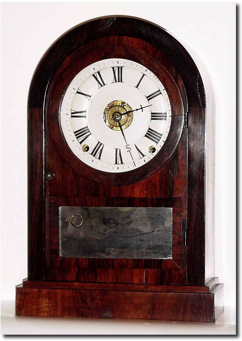 C.1868, Seth Thomas, 8-Day Round Gothic shelf clock in clean condition. — Antique Clocks Price Guide