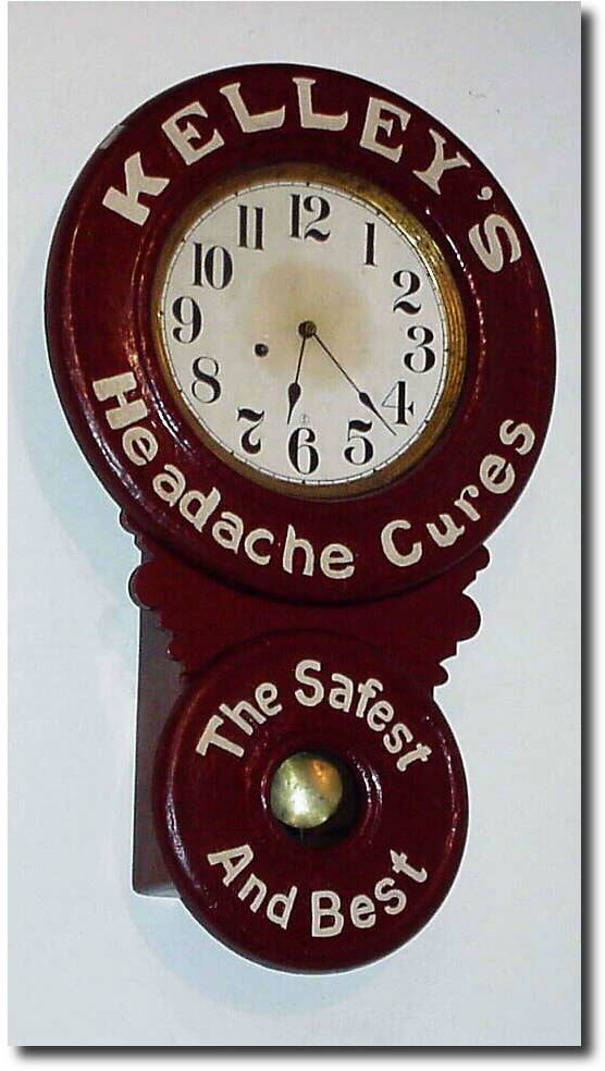 C.1895, Edw. P. Baird, Plattsburgh, NY, an advertising clock, as-found. — Antique Clocks Price Guide