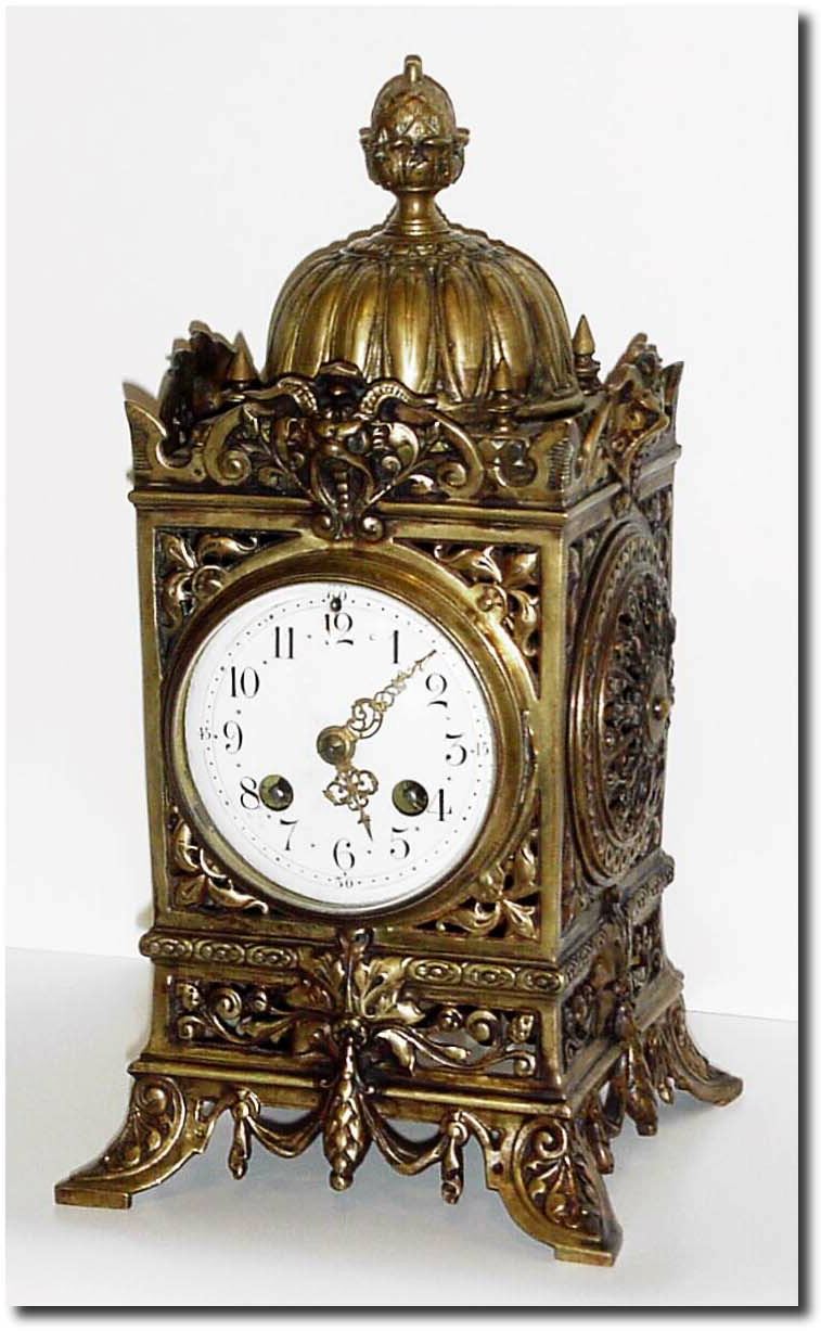 C.1890, French, Bronze Architectural Clock in good, as-found condition, incomplete. — Antique Clocks Price Guide