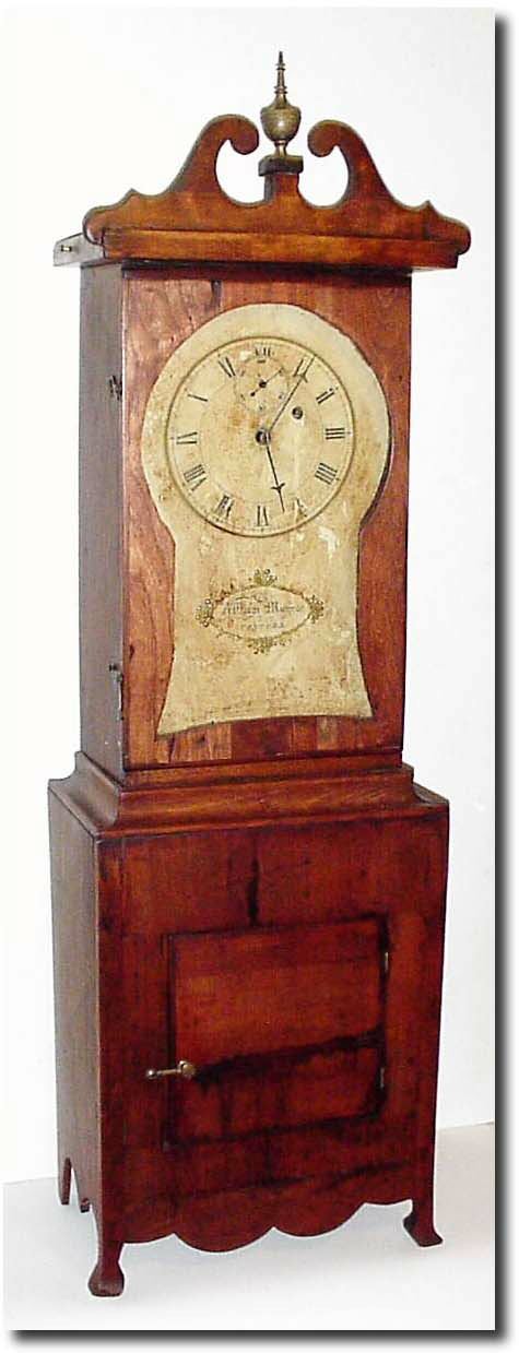 C.1960, Reproduction, William Munroe, Concord, Mass, shelf clock. — Antique Clocks Price Guide