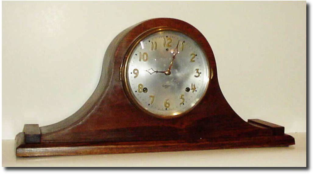 C.1920, Wm.L. Gilbert, Tambour Clock with restorations. — Antique Clocks Price Guide