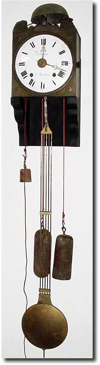 C.1840, French, Morbier 2-weight, as-found. — Antique Clocks Price Guide
