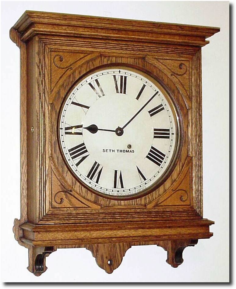 C.1918, Seth Thomas "Office No. 5' in oak. — Antique Clocks Price Guide