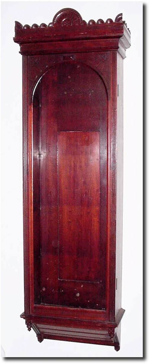 C.1890, Cherry Case Only, Full Length with neglect, as-found. — Antique Clocks Price Guide