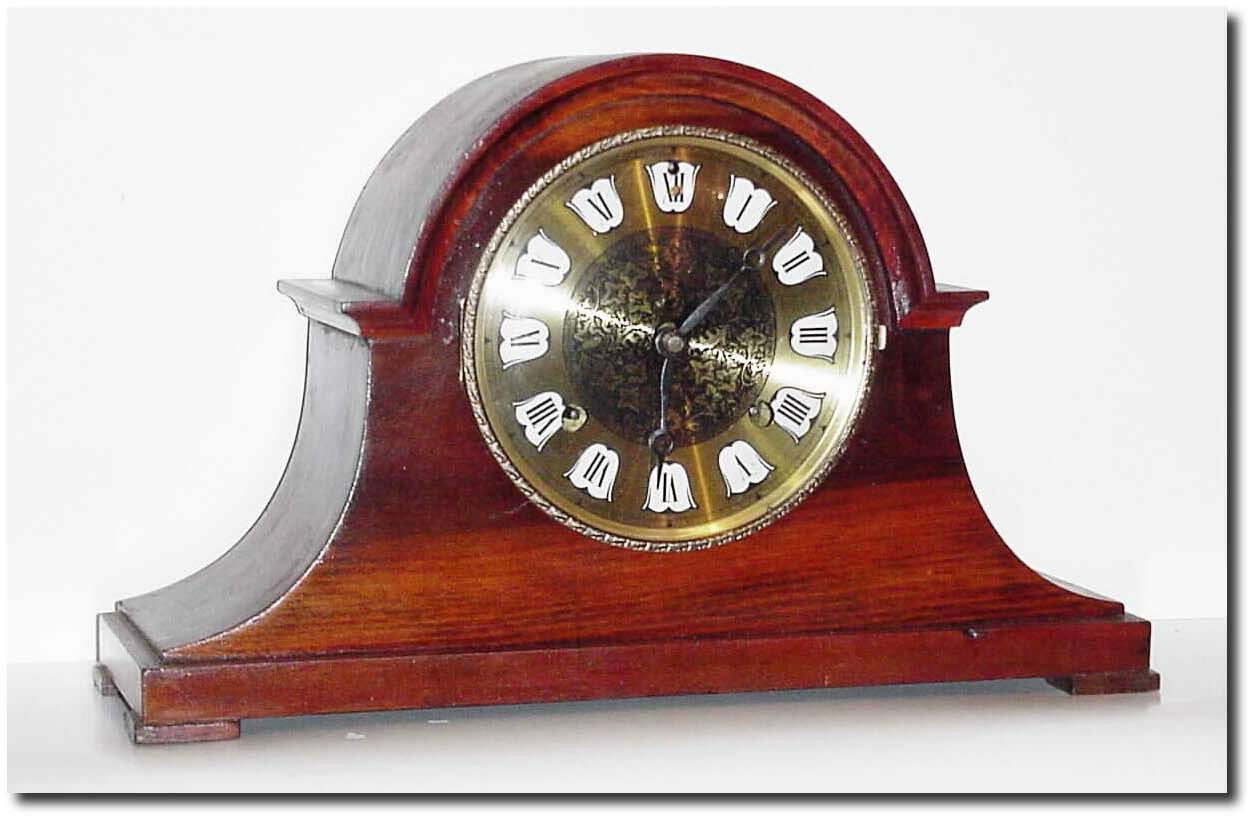 C.1910, New Haven, Poplar Cased tambour, with restorations. — Antique Clocks Price Guide