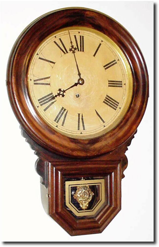C.1890, Ingraham "Dew Drop' Timepiece in excellent original condition with good interior label (with some deterioration). — Antique Clocks Price Guide