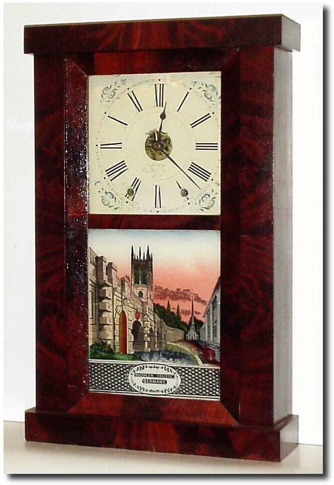 C.1845, Chauncey Jerome, 8-day Fusee shelf clock. — Antique Clocks Price Guide