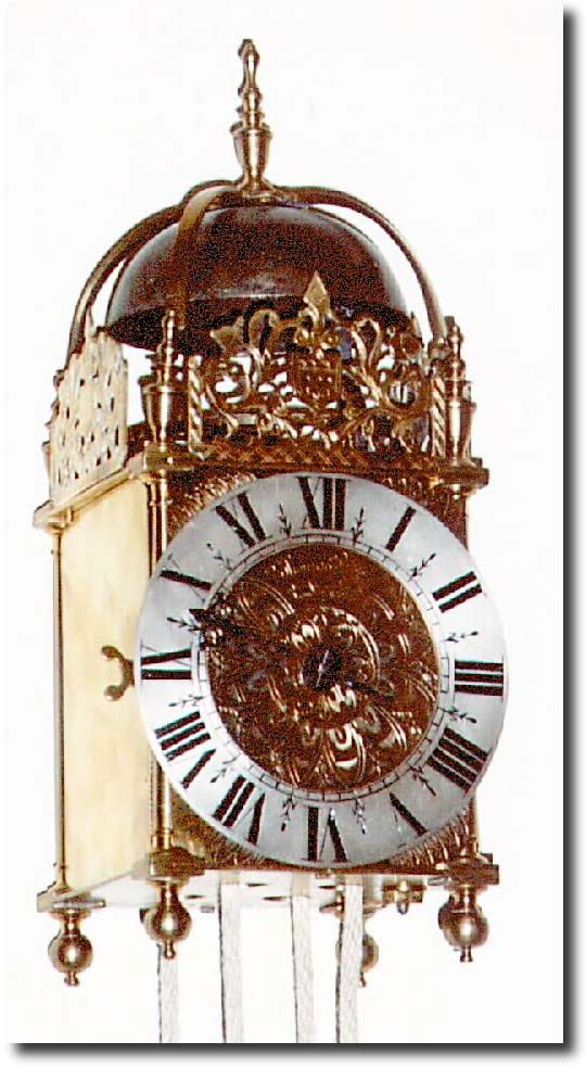 17th Century, English Lantern Clock, with restorations. — Antique Clocks Price Guide