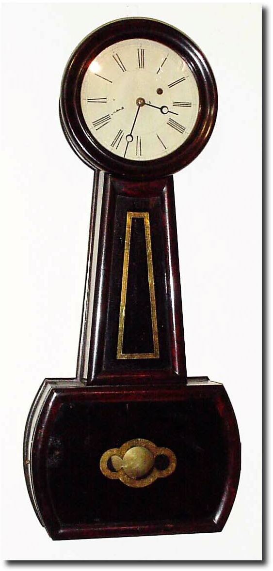 C.1840, Davis, Polsey and Co, Boston, "Banjo no. 4' in excellent original condition. — Antique Clocks Price Guide
