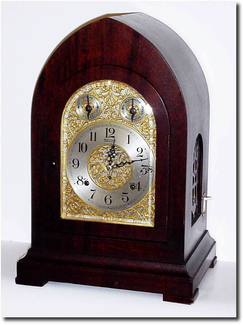 C.1915, Seth Thomas "Chime Clock No. 2002' , 8-Bell Sonora, chiming choice of Whittington or Westminster "on eight large deep-toned patented resonated bells'. — Antique Clocks Price Guide