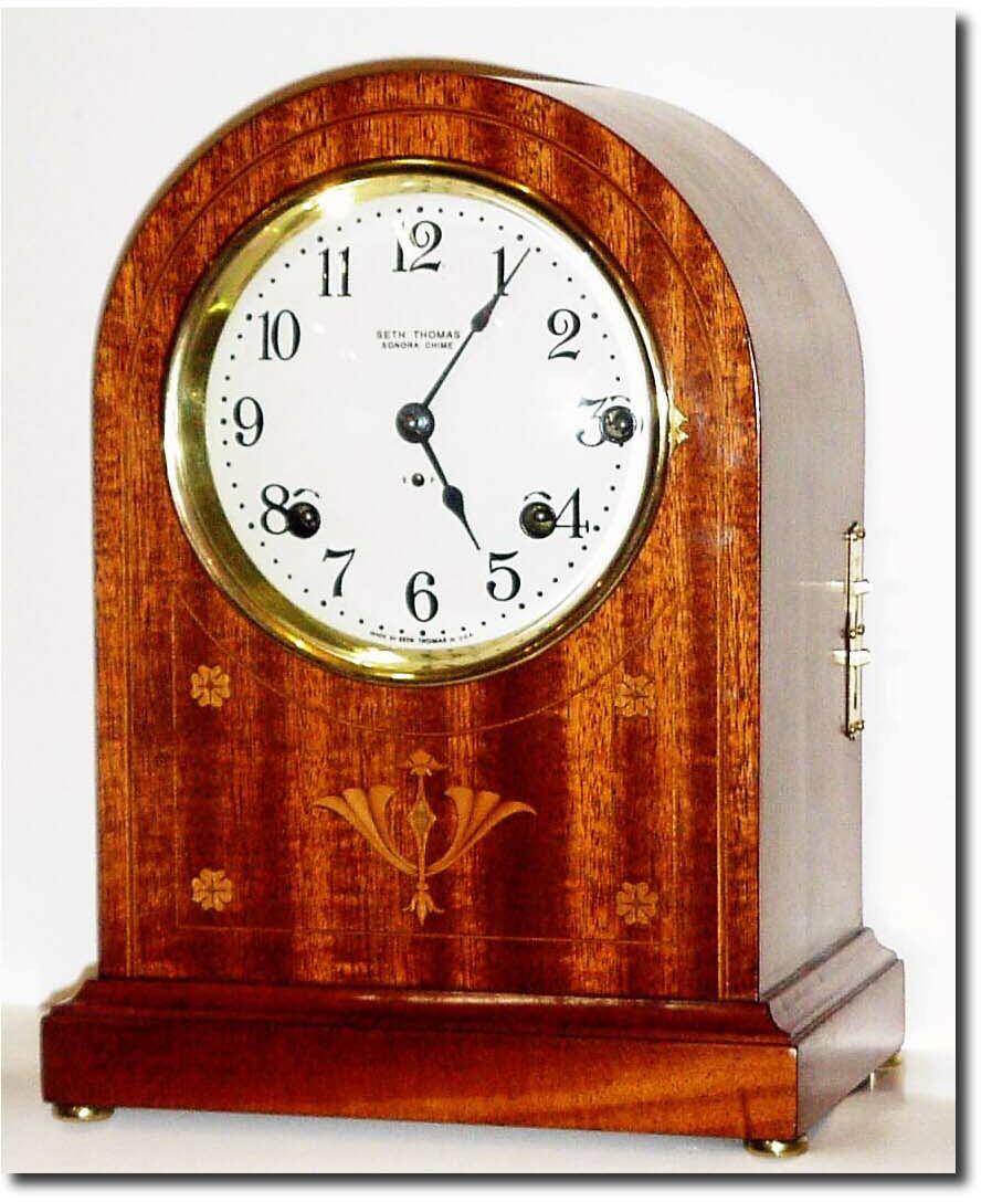 C.1920, Seth Thomas, "Chime Clock No. 261", 8-Bell, quarter chime clock. — Antique Clocks Price Guide