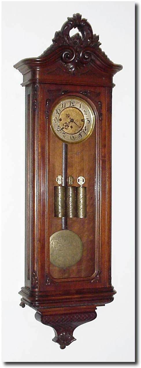 C.1890, German, Gustav Becker, 3-Weight Grand Sonnerie wall regulator in very good original condition. — Antique Clocks Price Guide