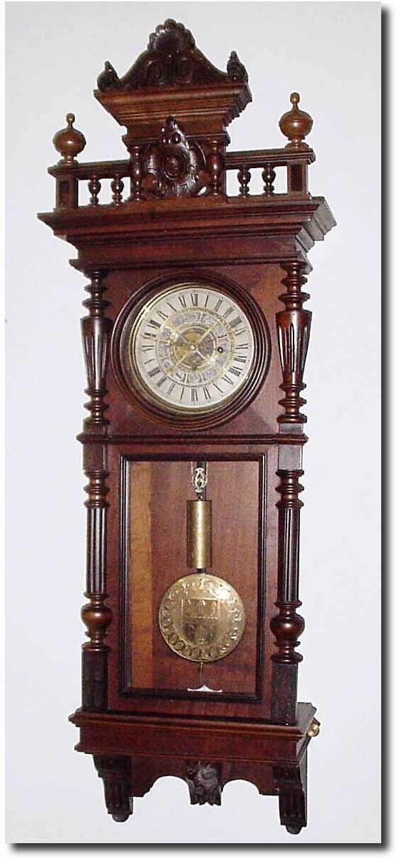 C.1870, Austrian Astronomical Wall Clock. — Antique Clocks Price Guide