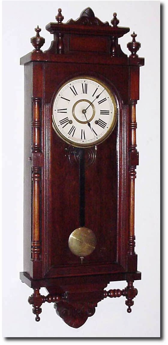 C.1890, Ansonia "Queen Elizabeth' in very good original condition, with original finish, dial, hands and nice rear label. — Antique Clocks Price Guide