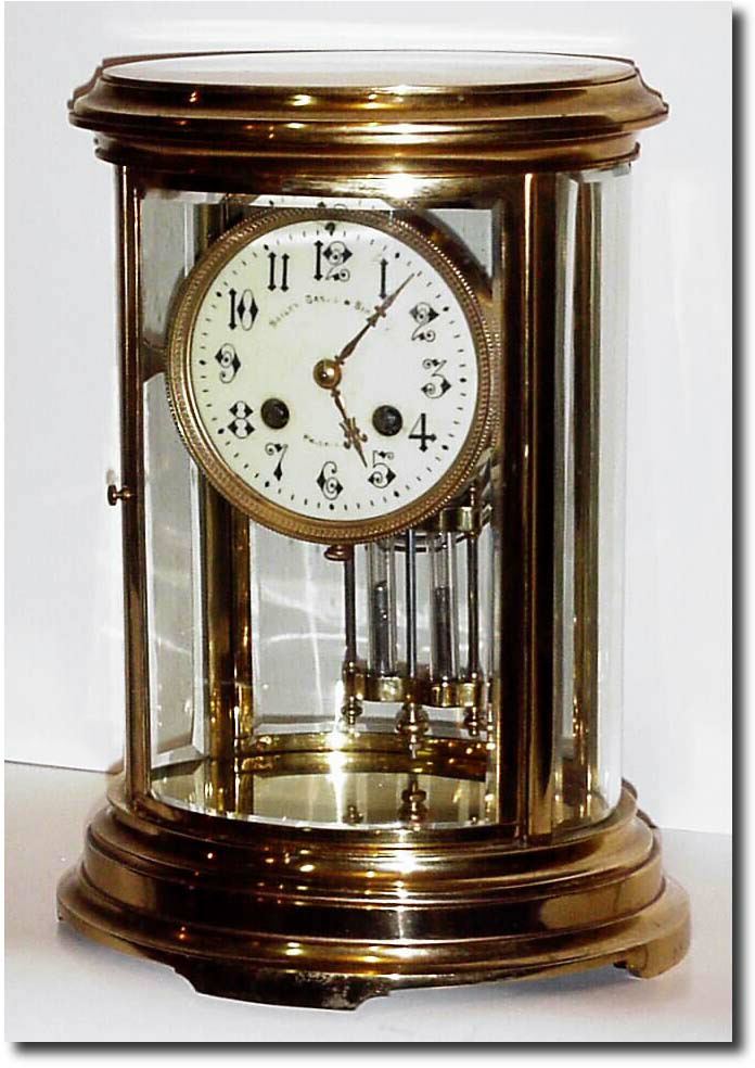 C.1900, French, for Bailey, Banks and Biddle, Philadelphia (signed on dial), a good oval crystal regulator. — Antique Clocks Price Guide