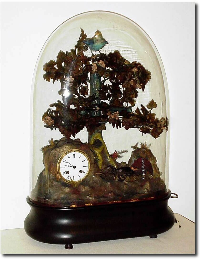 C.1880, French, Musical Bird Automaton and clock. — Antique Clocks Price Guide