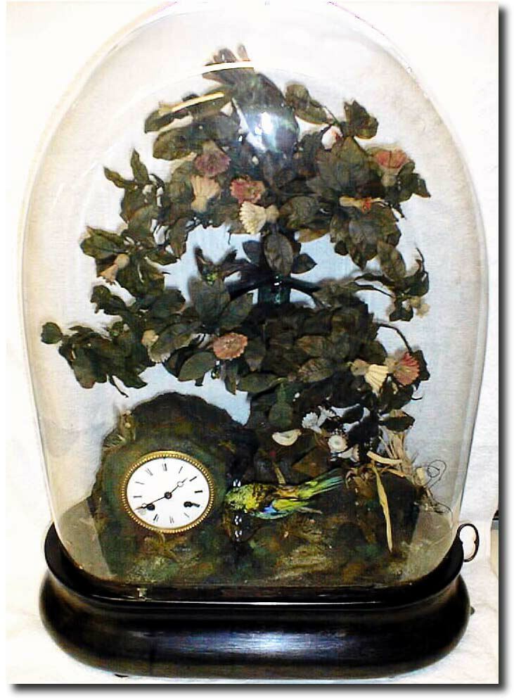 C.1880, French, Bird Automaton and clock. — Antique Clocks Price Guide