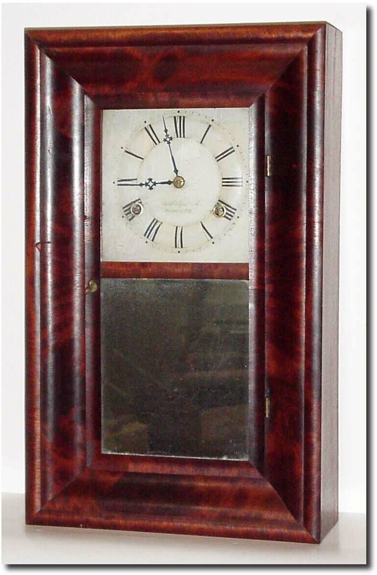 C.1850, Smith and Goodrich, Bristol, Conn, a very good mini OOG with tine and strike fusee movement. — Antique Clocks Price Guide