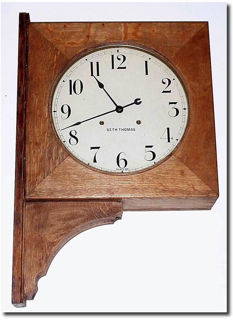C.1922, Seth Thomas, "Double Dial' Thirty Day timepiece. — Antique Clocks Price Guide