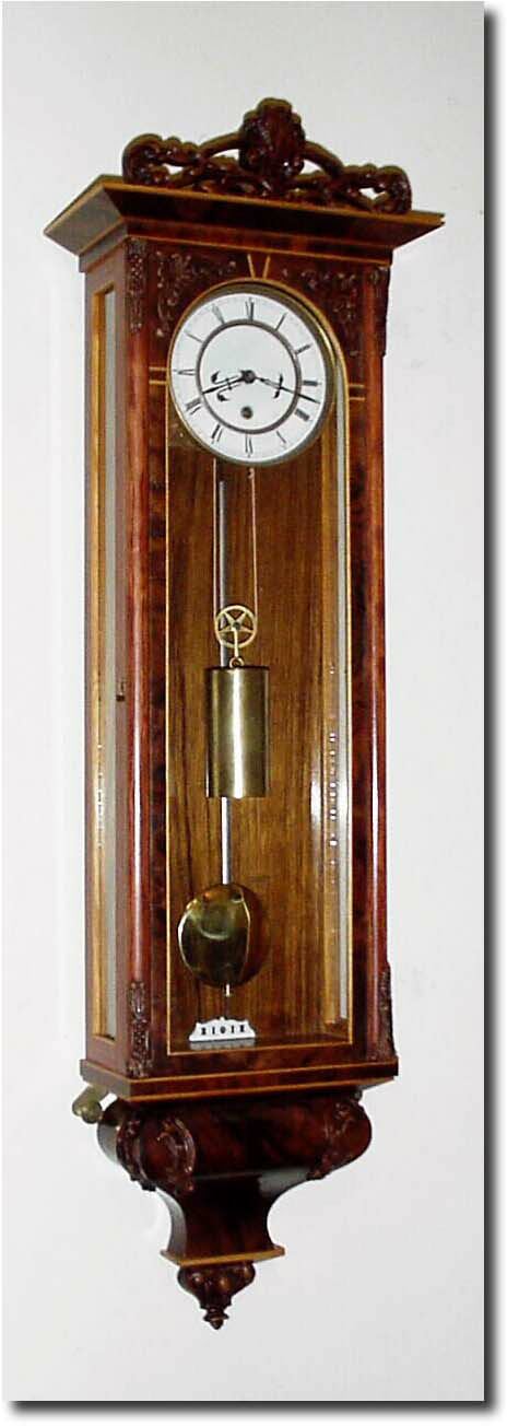 C.1998, Hungarian replica of a Veinnese mini 1-weight regulator. — Antique Clocks Price Guide