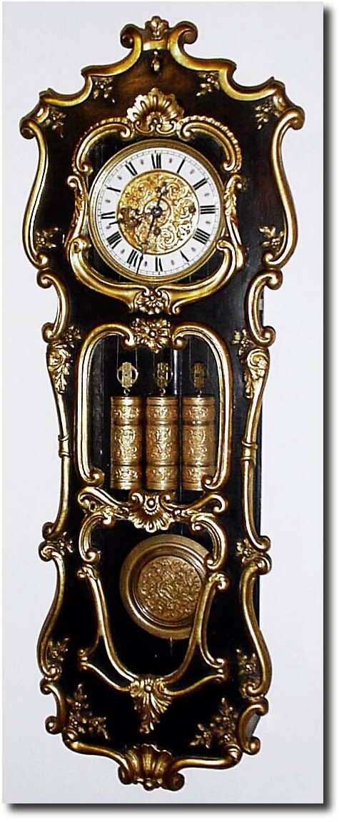 C.1885, German, Gustav Becker, 3-Weight Grand Sonnerie wall clock. — Antique Clocks Price Guide