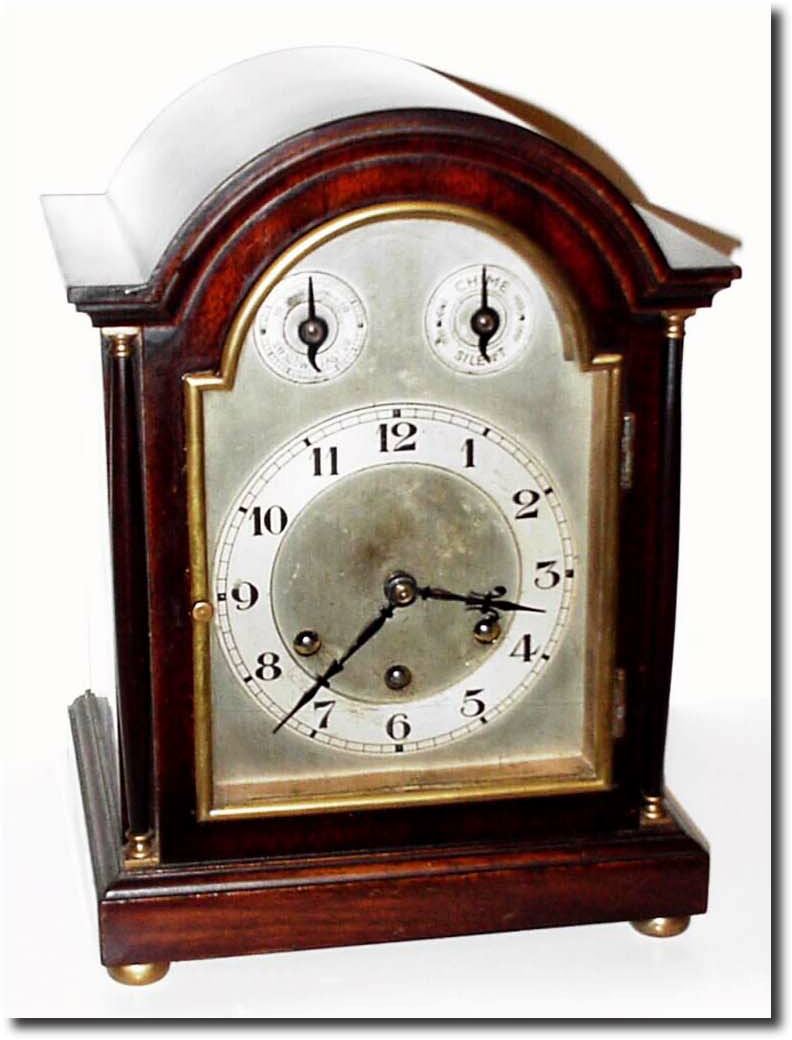 C.1910, German, Gustav Becker, Westminster chime bracket clock in very good original condition. — Antique Clocks Price Guide