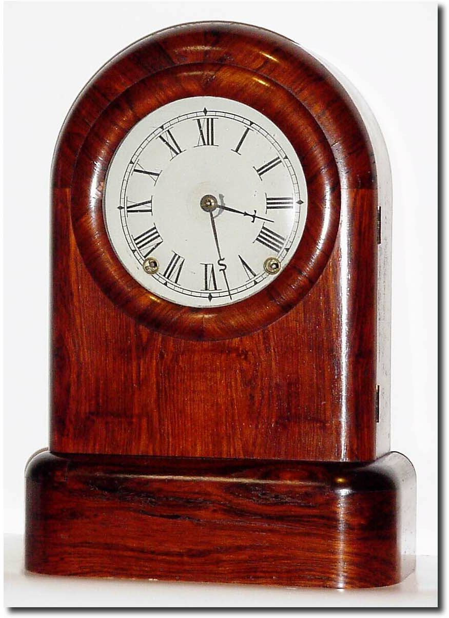 C.1868, Seth Thomas (Thomaston), "Tudor no. 1' in very good original condition with super original dial and label. — Antique Clocks Price Guide