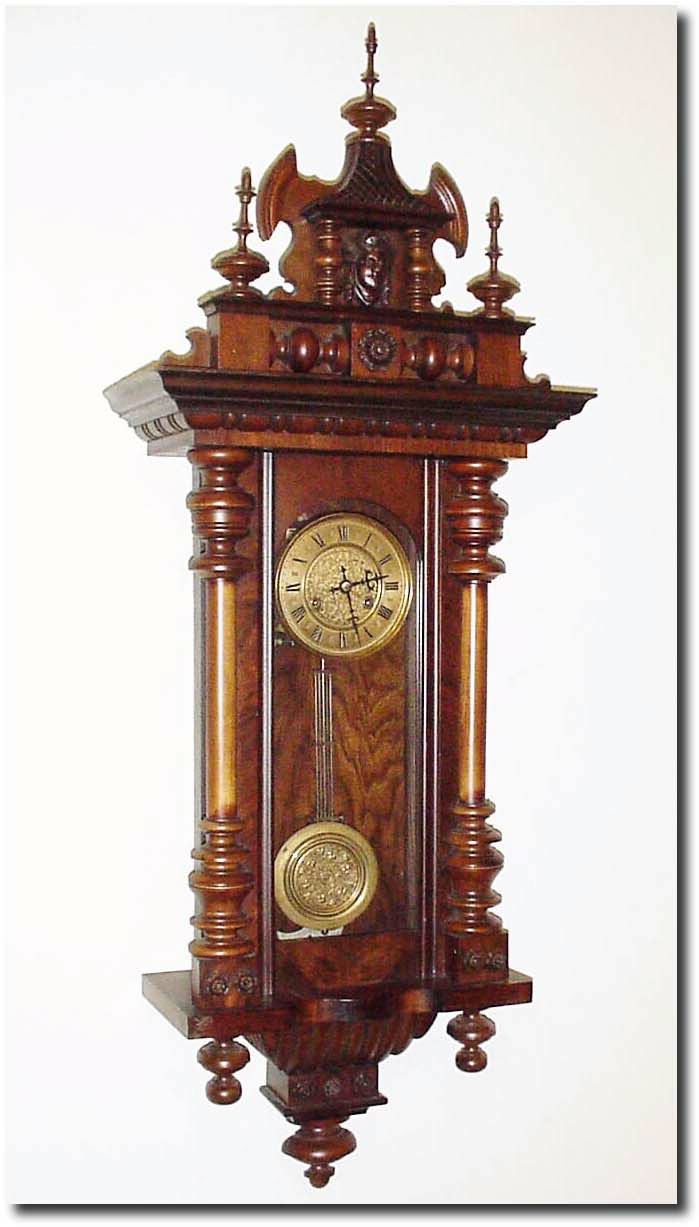 C.1900, German, Spring Driven Wall regulator, 8-day. — Antique Clocks Price Guide