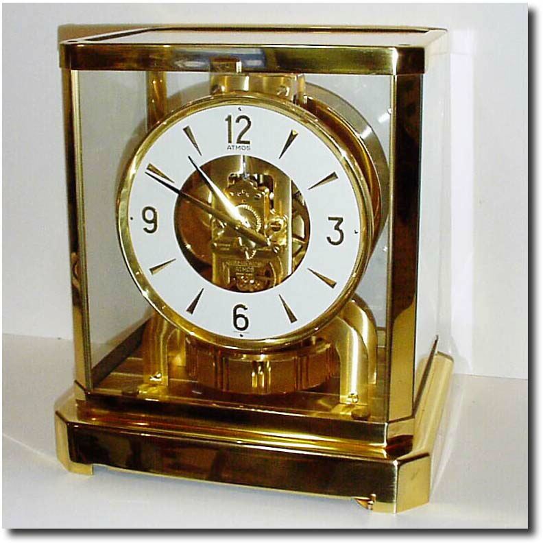 C.1978, LeCoultre "Atmos' perpetual motion clock, serial number 500,383, calibre 528-8, with lift out front door. — Antique Clocks Price Guide