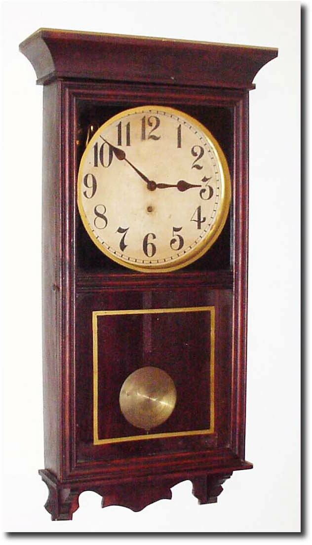 C.1925, Wm L. Gilbert, Model No. 3022, Store Regulator in very good original condition. — Antique Clocks Price Guide